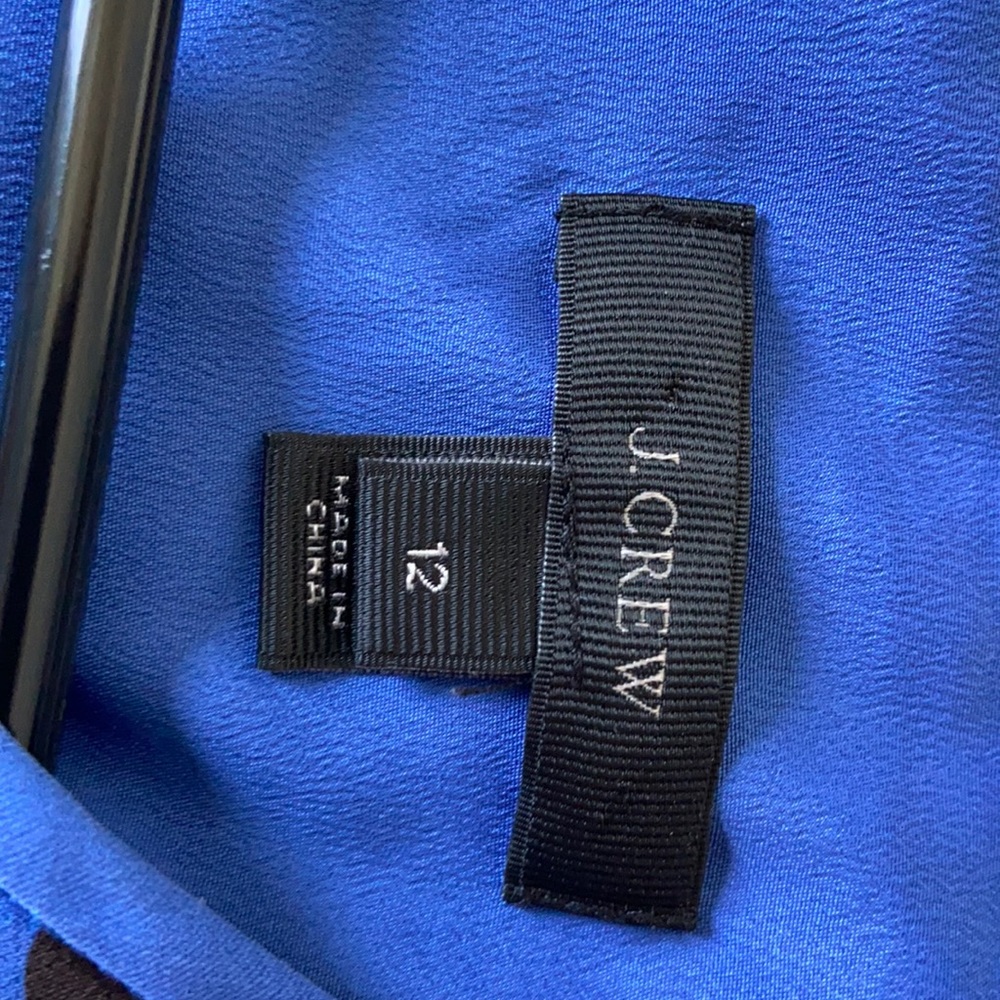 Spunky blue Jcrew dress perfect for a date or casual outing.